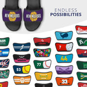 Volleyball Repwell&reg; Sandal Straps - Volleyball with Text