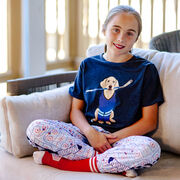 Hockey Short Sleeve T-Shirt - Puck The Hockey Dog