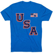 Hockey T-Shirt Short Sleeve - Hockey USA Gold