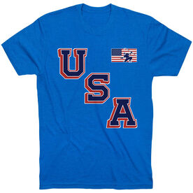 Hockey T-Shirt Short Sleeve - Hockey USA Gold