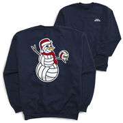 Volleyball Crewneck Sweatshirt - Serving Holiday Cheer (Back Design)