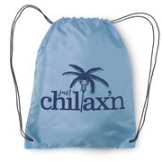 Lacrosse Drawstring Backpack Just Chillax'n