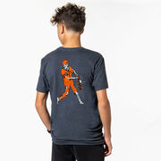 Baseball Short Sleeve T-Shirt - Home Run Zombie (Back Design)