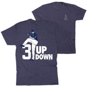 Baseball Short Sleeve T-Shirt - 3 Up 3 Down (Back Design)