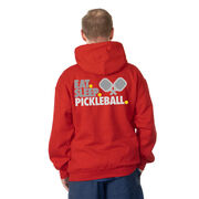 Pickleball Hooded Sweatshirt - Eat. Sleep. Pickleball (Back Design)