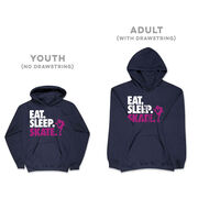 Figure Skating Hooded Sweatshirt - Eat. Sleep. Skate.