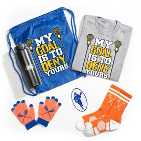 Guys Lacrosse Swag Bagz - My Goal is to Deny Yours