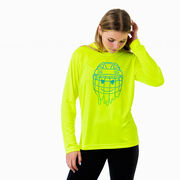 Hockey Long Sleeve Performance Tee - Have An Ice Day Smiley