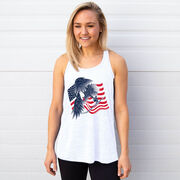 Hockey Flowy Racerback Tank Top - Hockey Eagle