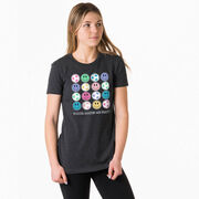 Soccer Women's Everyday Tee - Soccer Makes Me Happy