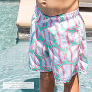 Baseball Swim Trunks - Coast To Coast