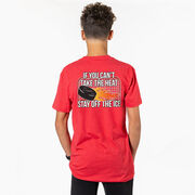 Hockey Short Sleeve T-Shirt - If You Can't Take the Heat (Back Design)
