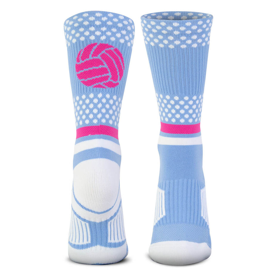 Volleyball Woven Mid-Calf Socks - Tropic Neon