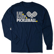 Pickleball Tshirt Long Sleeve - Eat. Sleep. Pickleball
