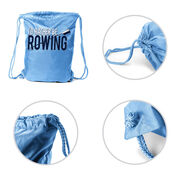 I'd Rather Be Rowing Drawstring Backpack