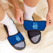 Personalized Repwell&reg; Slide Sandals - Name and Number