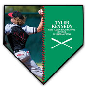 Baseball Home Plate Plaque - Player Photo Stitch