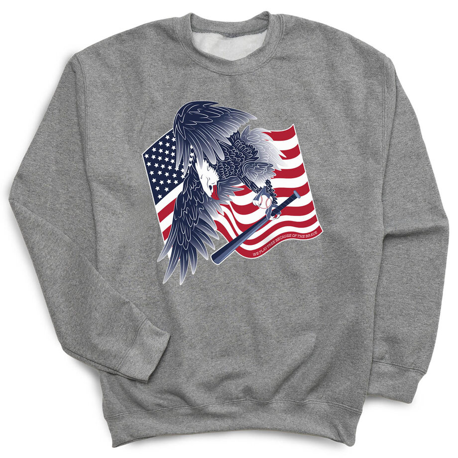 Baseball Crewneck Sweatshirt - Baseball Eagle