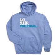 Volleyball Hooded Sweatshirt - Eat. Sleep. Volleyball.