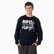 Baseball Crewneck Sweatshirt - Rip It Flip It