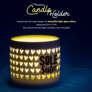 Soleil Home™ Running Porcelain Candle Holder - Sole Sister