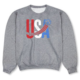 Soccer Crew Neck Sweatshirt - USA Patriotic