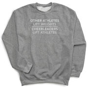 Cheerleading Crewneck Sweatshirt - Cheerleaders Lift Athletes