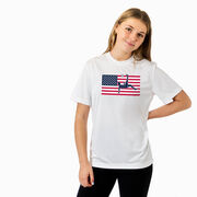 Soccer Short Sleeve Performance Tee - Patriotic Soccer