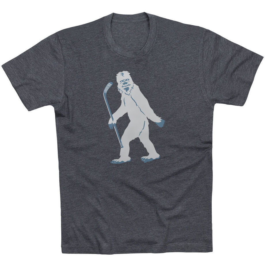Hockey Short Sleeve T-Shirt - Yeti - Personalization Image