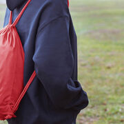 Cheerleading Drawstring Backpack Eat. Sleep. Cheer.