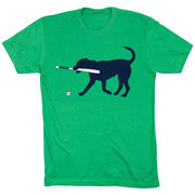 Baseball T-Shirt Short Sleeve - Navy Baseball Dog