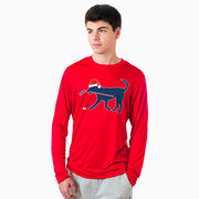 Hockey Long Sleeve Performance Tee - Christmas Dog