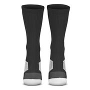 Team Number Woven Mid-Calf Socks - Black