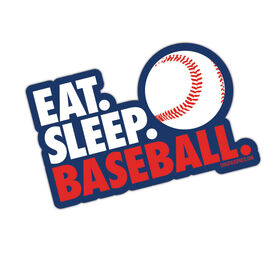 Baseball Sticker - Eat Sleep Baseball