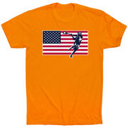 Guys Lacrosse Short Sleeve T-Shirt - Patriotic Lacrosse