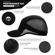 RunTechnology&reg; Performance Hat - Black