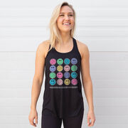 Volleyball Flowy Racerback Tank Top - Volleyball Makes Me Happy