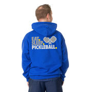 Pickleball Hooded Sweatshirt - Eat. Sleep. Pickleball (Back Design)