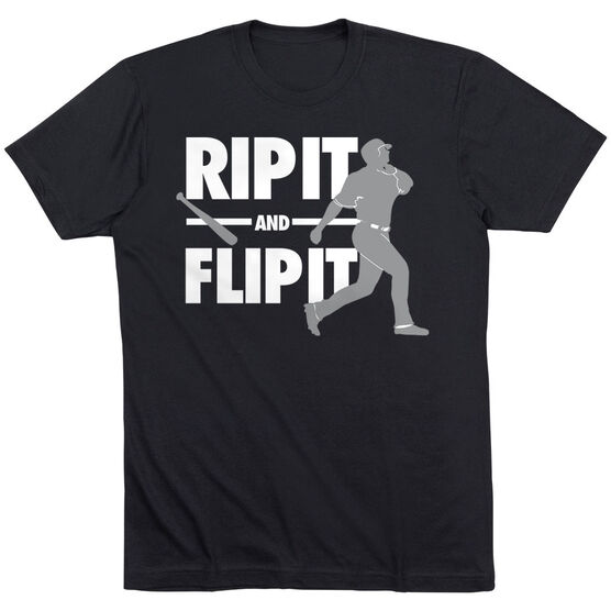 Baseball Tshirt Short Sleeve Rip It Flip It
