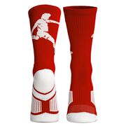 Soccer Woven Mid-Calf Socks - Soccer Player