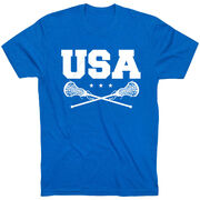 Girls Lacrosse T-Shirt Short Sleeve - USA Girls Lacrosse