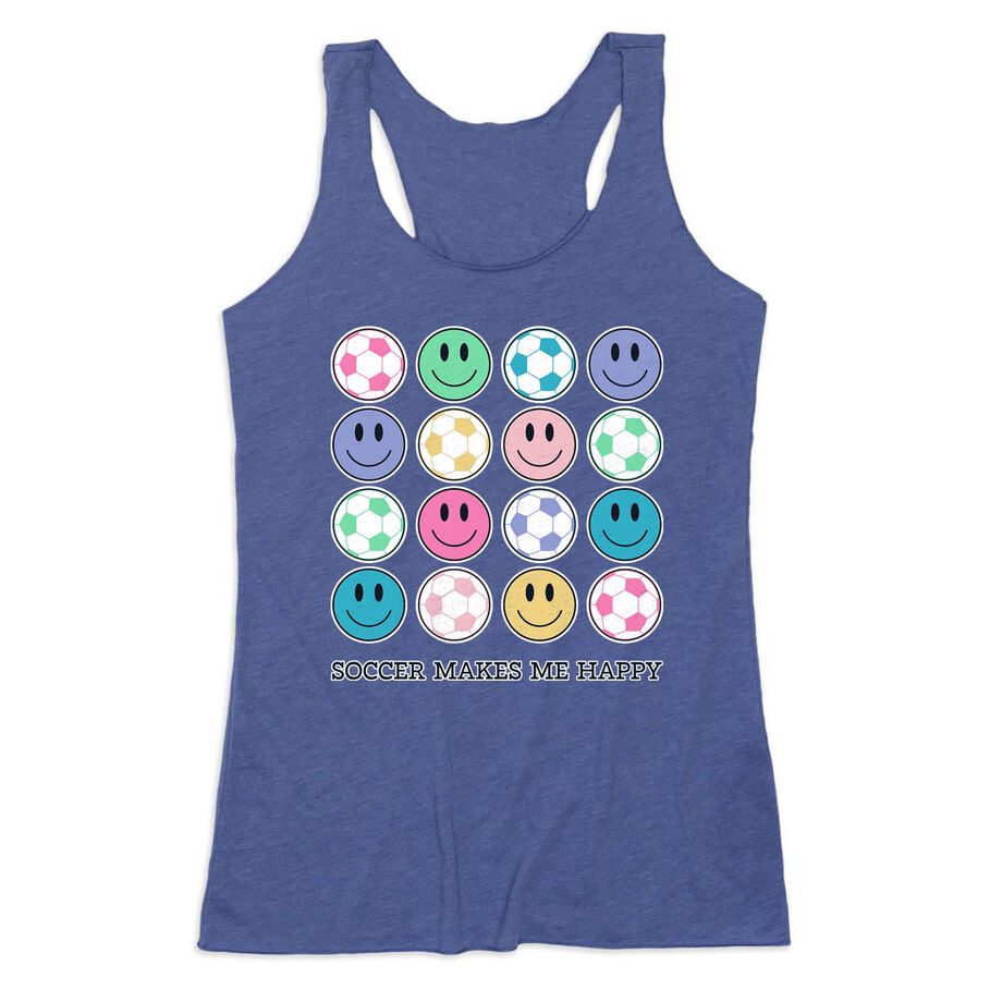 Soccer Women's Everyday Tank Top - Soccer Makes Me Happy