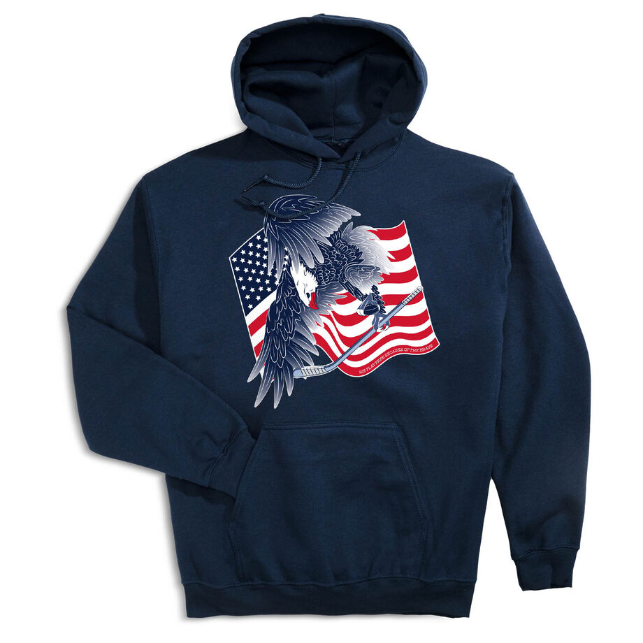 Hockey Hooded Sweatshirt - Hockey Eagle