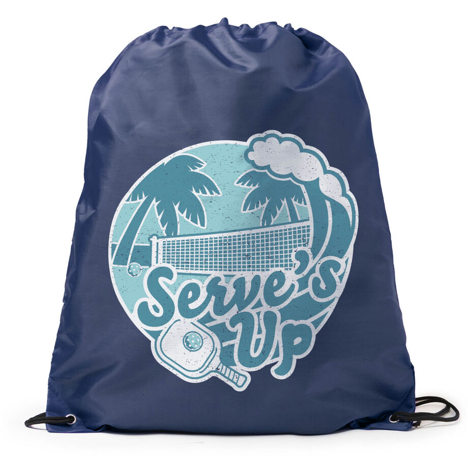 Pickleball Drawstring Backpack - Serve's Up