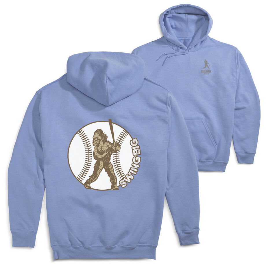 Baseball Hooded Sweatshirt - Baseball Bigfoot (Back Design)