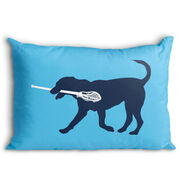 Guys Lacrosse Pillowcase - Max The Lax Dog