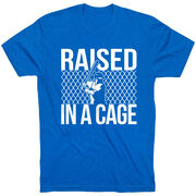 Baseball Tshirt Short Sleeve Raised in a Cage Baseball