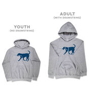 Hockey Hooded Sweatshirt - Rocky The Hockey Dog