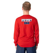 Hockey Tshirt Long Sleeve - Hockey Dad Life (Back Design) 