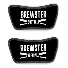 Softball Repwell&reg; Sandal Straps - Personalized Team Name with Bats